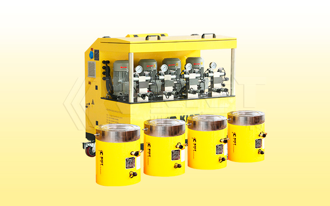 High-precision intelligent weighing hydraulic system is used for weighing large asymmetric steel structures such as offshore oil drilling platforms and liquefied natural gas blocks