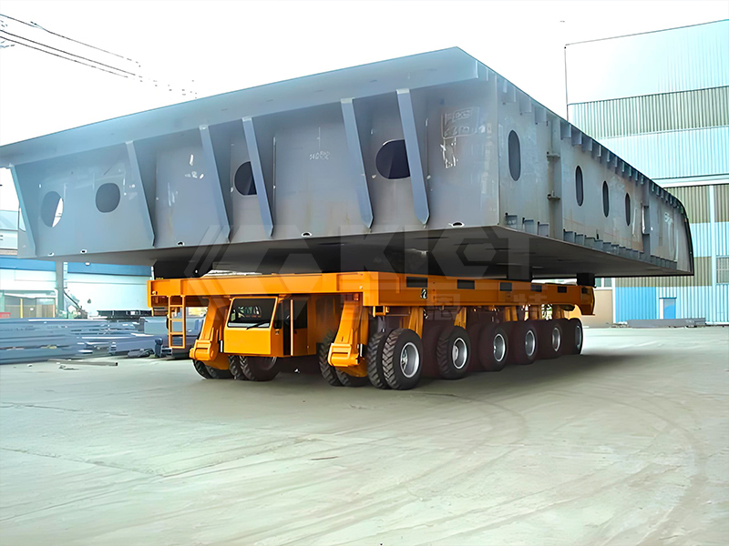 SPMT Used For Relocating Ship Sections Within The Shipyard