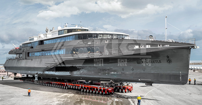 SPMT For Relocating Ships For Workshop Maintenance