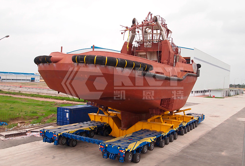 SPMT For Relocating Ships For Workshop Maintenance