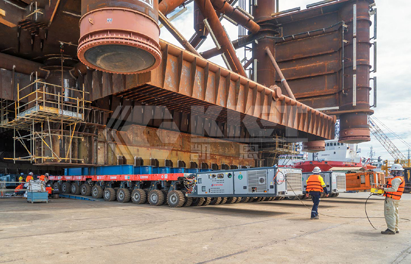 SPMT For Relocating Offshore Drilling Platform Modules