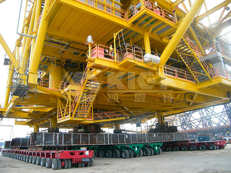 SPMT For Relocating Offshore Drilling Platform Modules