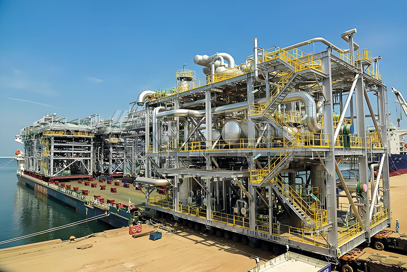 SPMT For Relocating Offshore Drilling Platform Modules