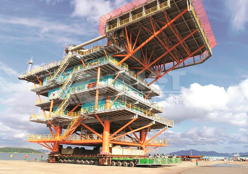 SPMT For Relocating Offshore Drilling Platform Modules