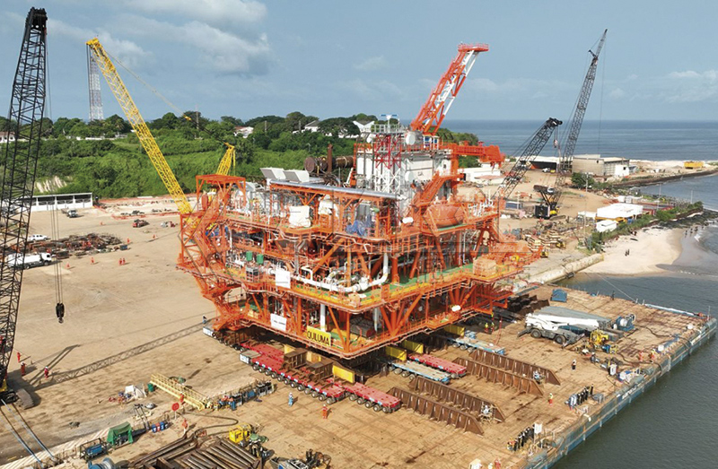 SPMT For Relocating Offshore Drilling Platform Modules