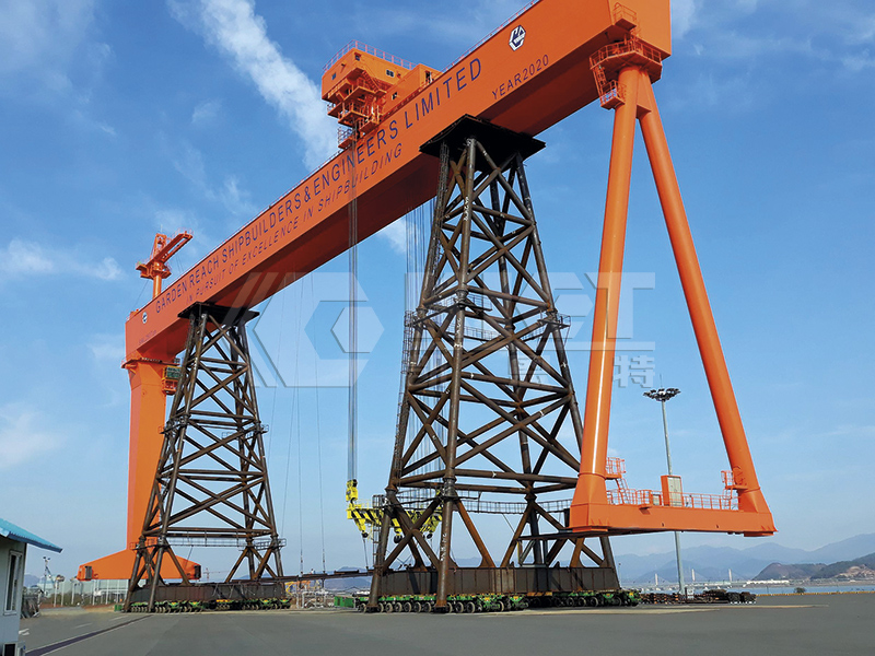 SPMT For Shifting And Transporting Shipyard Gantry Cranes