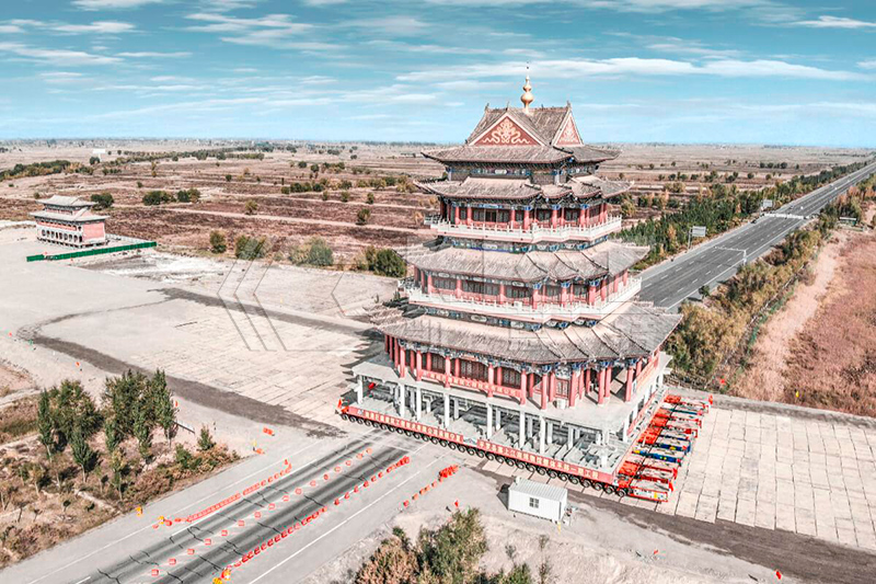 SPMT For Relocating And Positioning Large Ancient Buildings