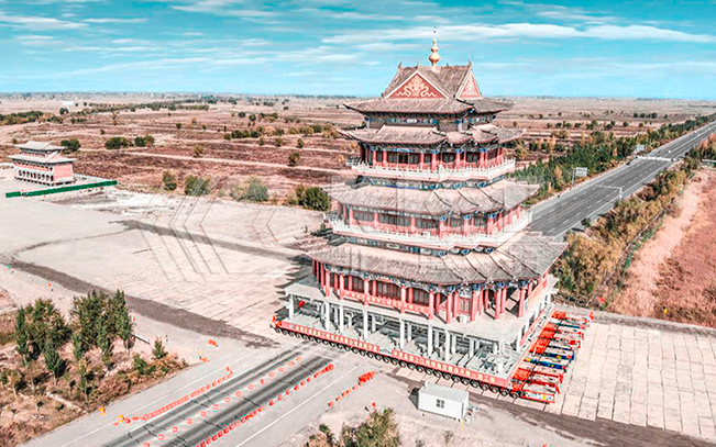 SPMT Used For Relocating Large Ancient Buildings And Handling Airport Rooftops