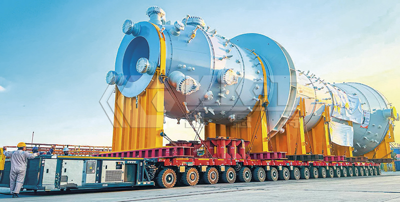 SPMT For Transporting Chemical Towers