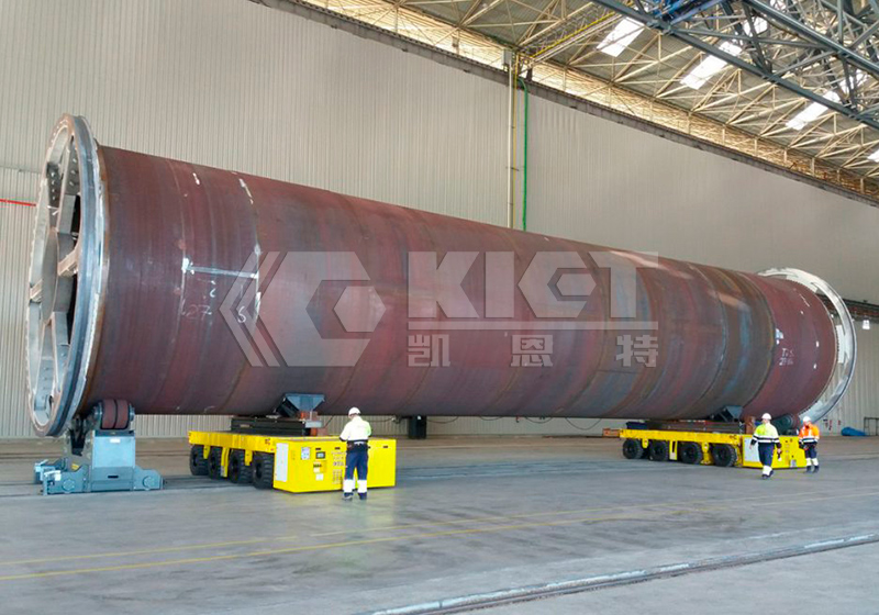 SPMT For Relocating And Positioning Large Petrochemical Pressure Vessels