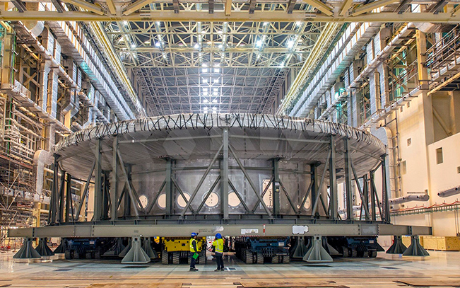 SPMT For Relocating Nuclear Power And Fusion Equipment Such As Dewar Bases And Reactors