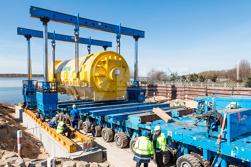 Hydraulic Gantry Crane For Lifting, Hoisting, And Transporting Large Generators