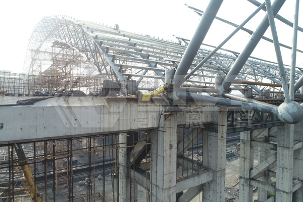 Synchronized Hydraulic Pushing for Steel Structure Roof in Coal Storage Yard
