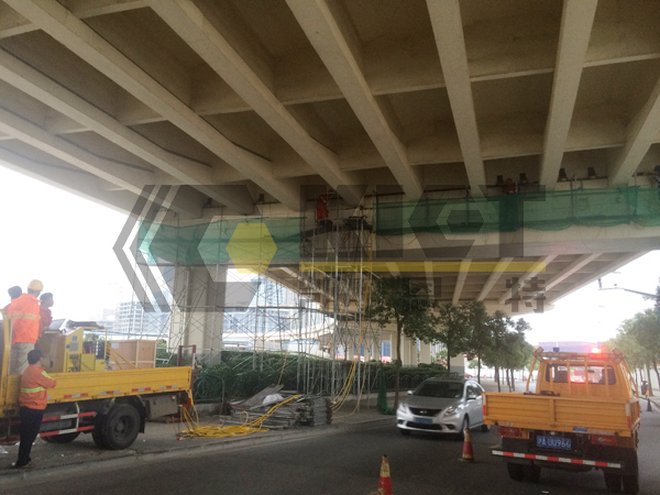 Normal construction without affecting the normal passage of vehicles