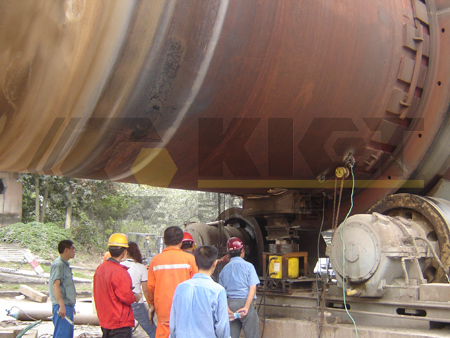 500-ton Hydraulic Jack applied in rotary kiln maintenance lifting at Gezhouba Cement Plant