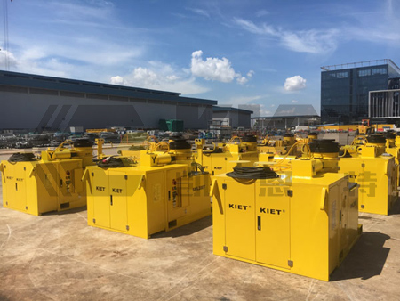 Automated 3D Adjustment Equipment exported to Sembcorp Marine (Singapore) for shipbuilding
