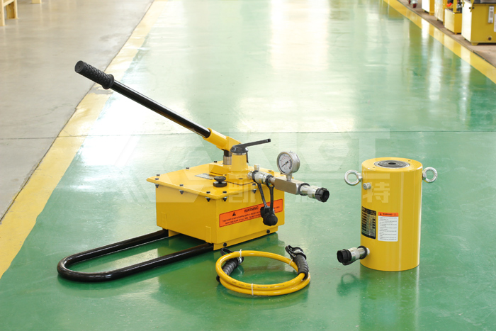 100 ton single-acting large tonnage hydraulic jack specification size