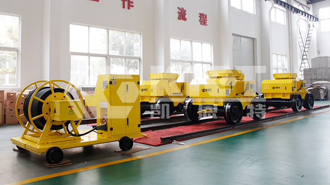 Synchronize and Move: Four Smart Hydraulic Transfer Trolley Team Up for Precision Handling